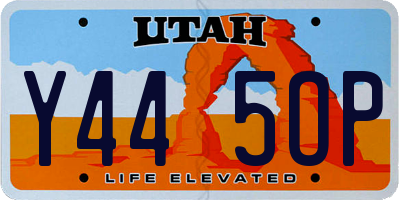 UT license plate Y445OP