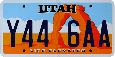 UT license plate Y446AA