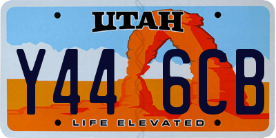 UT license plate Y446CB