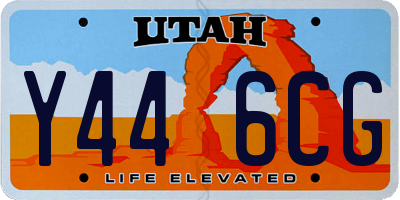 UT license plate Y446CG