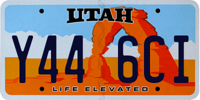 UT license plate Y446CI