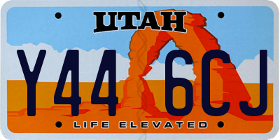 UT license plate Y446CJ