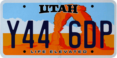 UT license plate Y446DP