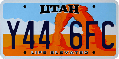 UT license plate Y446FC