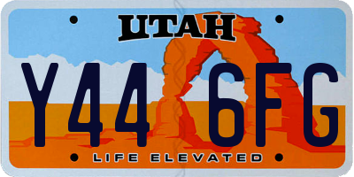 UT license plate Y446FG