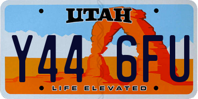 UT license plate Y446FU