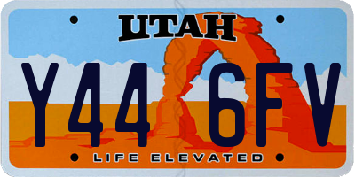 UT license plate Y446FV