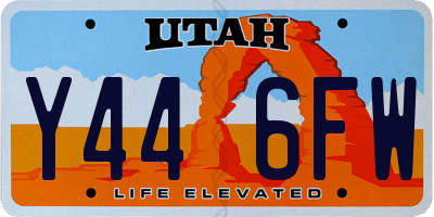UT license plate Y446FW
