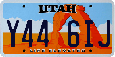 UT license plate Y446IJ
