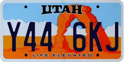 UT license plate Y446KJ