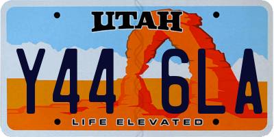 UT license plate Y446LA