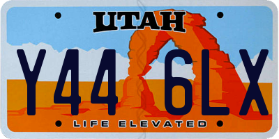 UT license plate Y446LX