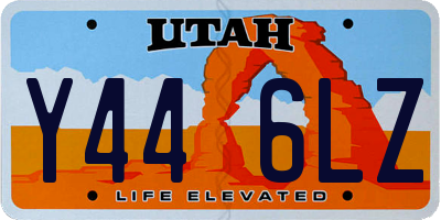 UT license plate Y446LZ