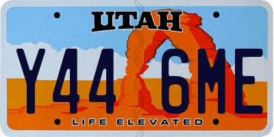 UT license plate Y446ME