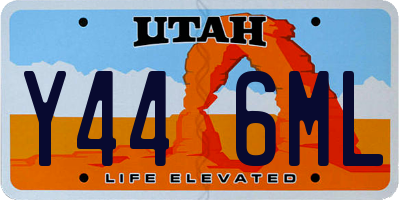 UT license plate Y446ML