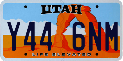 UT license plate Y446NM