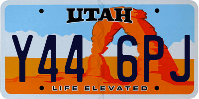 UT license plate Y446PJ