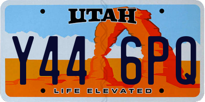 UT license plate Y446PQ
