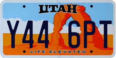 UT license plate Y446PT