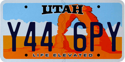 UT license plate Y446PY