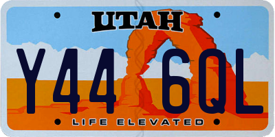UT license plate Y446QL
