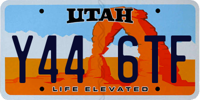 UT license plate Y446TF