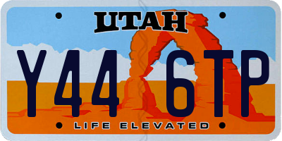 UT license plate Y446TP