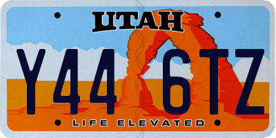 UT license plate Y446TZ