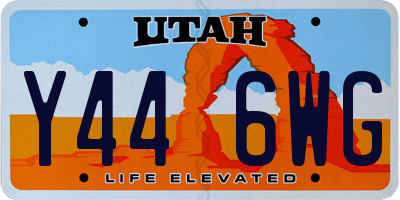 UT license plate Y446WG