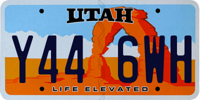 UT license plate Y446WH