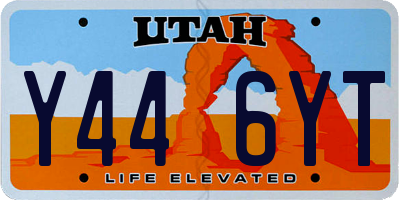 UT license plate Y446YT