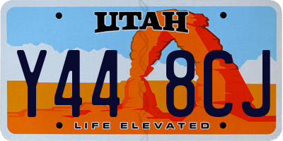 UT license plate Y448CJ