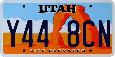 UT license plate Y448CN