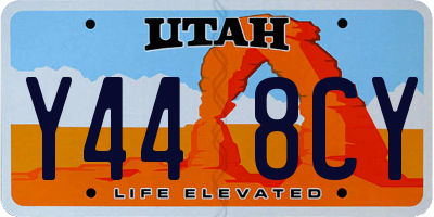 UT license plate Y448CY