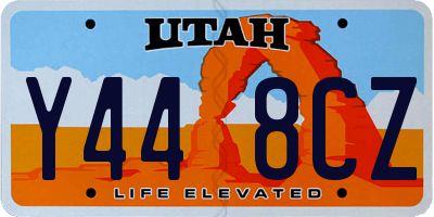 UT license plate Y448CZ