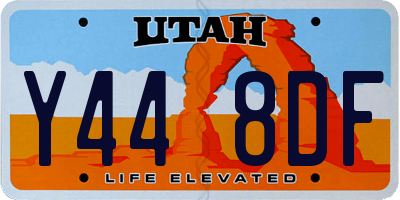 UT license plate Y448DF
