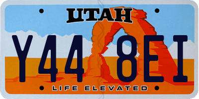 UT license plate Y448EI