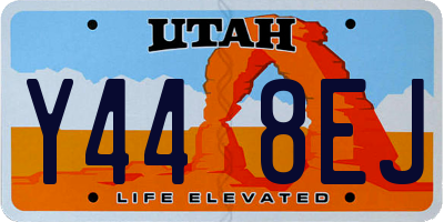 UT license plate Y448EJ