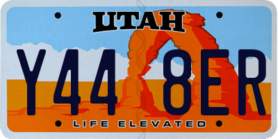 UT license plate Y448ER