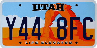 UT license plate Y448FC
