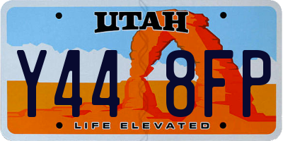 UT license plate Y448FP