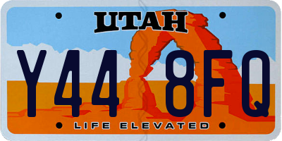 UT license plate Y448FQ