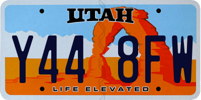 UT license plate Y448FW