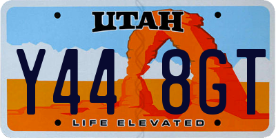 UT license plate Y448GT