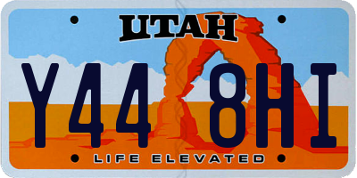 UT license plate Y448HI