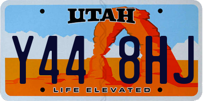 UT license plate Y448HJ