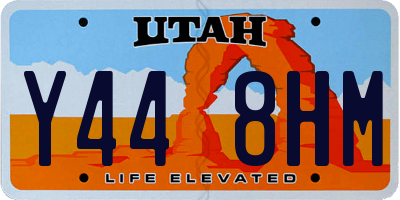 UT license plate Y448HM