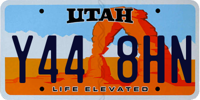 UT license plate Y448HN