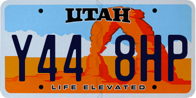 UT license plate Y448HP