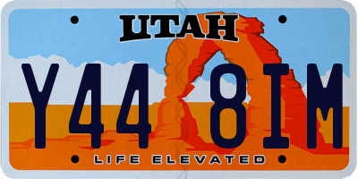 UT license plate Y448IM